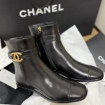Chanel Women Short Boots Calfskin-Black G47635