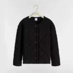 Dior Women DiorAlps Cannage Jacket Black Virgin Wool-Cashmere-Blend Jacquard