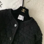 Dior Women DiorAlps Cannage Jacket Black Virgin Wool-Cashmere-Blend Jacquard