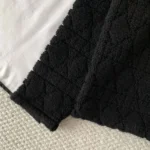 Dior Women DiorAlps Cannage Jacket Black Virgin Wool-Cashmere-Blend Jacquard