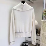 Dior Women DiorAlps Fitted Sweater Ecru Dior Snowflake Wool-Cashmere-Blend Knit