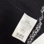 Dior Women DiorAlps Zipped Cardigan Black Virgin Wool and Cashmere Knit with Gray Dior Snowflake Motif