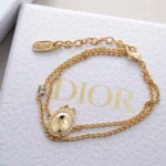 Dior Women Médaillon Bracelet Gold-Finish Metal and Crystals