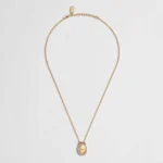 Dior Women Médaillon Necklace Gold-Finish Metal and Crystals