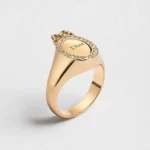 Dior Women Médaillon Ring Gold-Finish Metal and Crystals