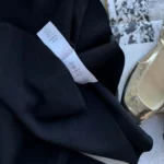 Dior Women Peplum Jacket Black Virgin Wool-Blend Knit
