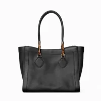 Gucci Women Bamboo Tote Medium Bag-Black ‎A005YBAAG23