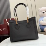 Gucci Women Bamboo Tote Medium Bag-Black ‎A005YBAAG23