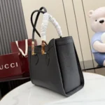 Gucci Women Bamboo Tote Medium Bag-Black ‎A005YBAAG23