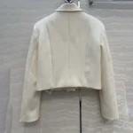 Gucci Women Crêpe Wool Jacket With Double G Button A00E1TZACKN