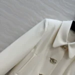 Gucci Women Crêpe Wool Jacket With Double G Button A00E1TZACKN