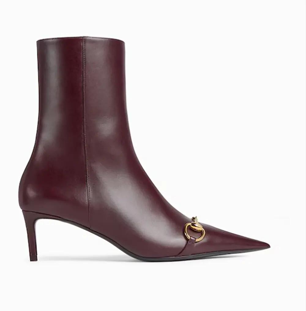 Gucci Women Donna Bootie-Dark Burgundy A00CAYAAGV9 (1) Gucci Women Donna Bootie-Dark Burgundy A00CAYAAGV9
