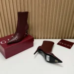 Gucci Women Donna Bootie-Dark Burgundy A00CAYAAGV9