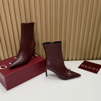 Gucci Women Donna Bootie-Dark Burgundy A00CAYAAGV9
