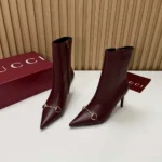 Gucci Women Donna Bootie-Dark Burgundy A00CAYAAGV9