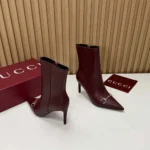 Gucci Women Donna Bootie-Dark Burgundy A00CAYAAGV9