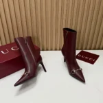 Gucci Women Donna Bootie-Dark Burgundy A00CAYAAGV9