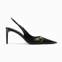 Gucci Women Donna Slingback Pump-Black A0068PAAF0M