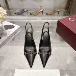 Gucci Women Donna Slingback Pump-Black A0068PAAF0M