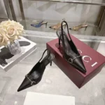 Gucci Women Donna Slingback Pump-Black A0068PAAF0M