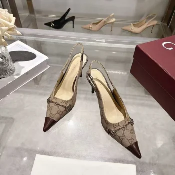 Gucci Women Donna Slingback Pump-Sand A0068TFAGHW