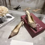 Gucci Women Donna Slingback Pump-Sand A0068TFAGHW
