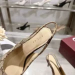 Gucci Women Donna Slingback Pump-Sand A0068TFAGHW
