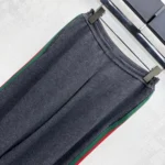 Gucci Women Fine Wool Leisure Pants With Web A006FPXKFTL