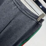 Gucci Women Fine Wool Leisure Pants With Web A006FPXKFTL