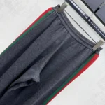 Gucci Women Fine Wool Leisure Pants With Web A006FPXKFTL
