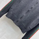 Gucci Women Fine Wool Zip Jacket With Web A006FMXKFTL