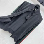 Gucci Women Fine Wool Zip Jacket With Web A006FMXKFTL