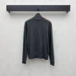 Gucci Women Fine Wool Zip Jacket With Web A006FMXKFTL