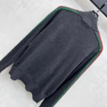 Gucci Women Fine Wool Zip Jacket With Web A006FMXKFTL