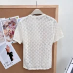 Gucci Women GG Cotton Devoré T-Shirt 875544XKFMQ
