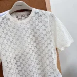 Gucci Women GG Cotton Devoré T-Shirt 875544XKFMQ