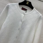 Gucci Women GG Fine Cotton Viscose Jacquard Cardigan ‎875677XKD3R