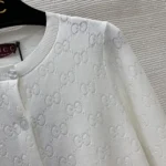 Gucci Women GG Fine Cotton Viscose Jacquard Cardigan ‎875677XKD3R