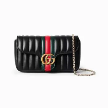 Gucci Women Jetset Gg Marmont Small Shoulder Bag-Black ‎A006X1AAG8N