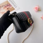Gucci Women Jetset Gg Marmont Small Shoulder Bag-Black ‎A006X1AAG8N