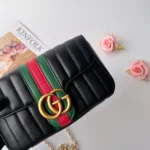 Gucci Women Jetset Gg Marmont Small Shoulder Bag-Black ‎A006X1AAG8N