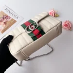Gucci Women Jetset Gg Marmont Small Shoulder Bag-White A006X1AAG9F