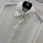 Gucci Women Light Silk Georgette Shirt 871996ZHS049200 - Image 4