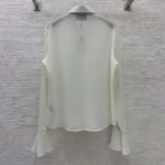 Gucci Women Light Silk Georgette Shirt 871996ZHS049200 - Image 3