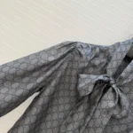 Gucci Women Printed Silk Twill Shirt With Bow 860513ZAUUN - Image 6