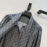 Gucci Women Printed Silk Twill Shirt With Bow 860513ZAUUN - Image 5