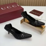 Gucci Women Vittoria Pump With Elastic-Black ‎A00661AAGRI