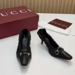 Gucci Women Vittoria Pump With Elastic-Black ‎A00661AAGRI