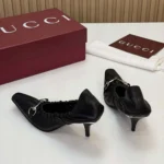 Gucci Women Vittoria Pump With Elastic-Black ‎A00661AAGRI