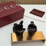 Gucci Women Vittoria Slingback Pump With Elastic-Black